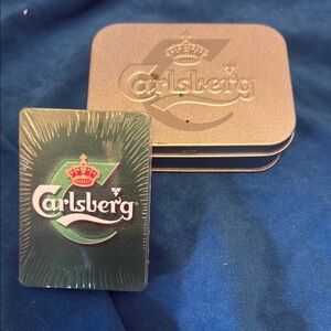 Carlsberg Playing Cards with Tin